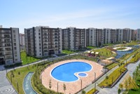 Apartments for sale in Istanbul within a distinctive residential complex that cares about the plant distribution inside it